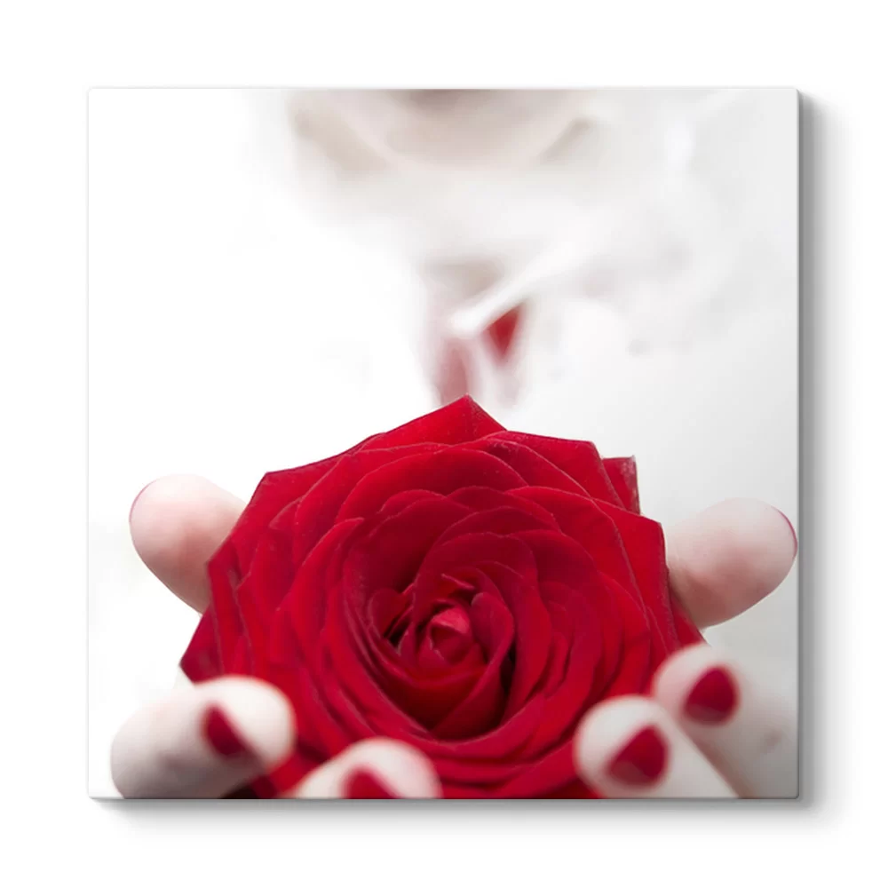 Lady Red Rose Tablosu - Model 3